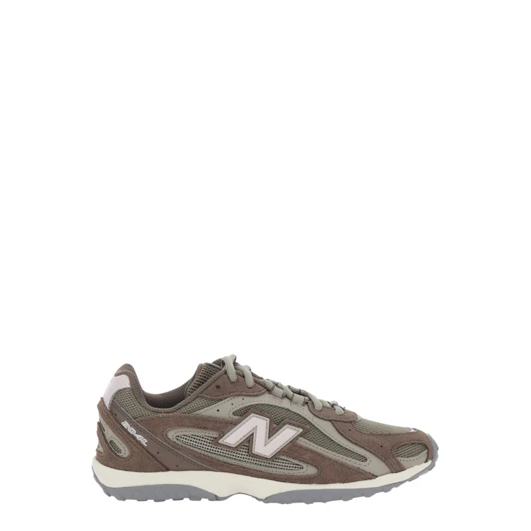 New Balance 204l Brown Sneakers With Mesh Details And Rubber Sole In Suede Unisex