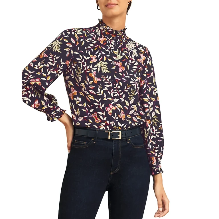 Hobbs London Elspeth Ruffled Blouse