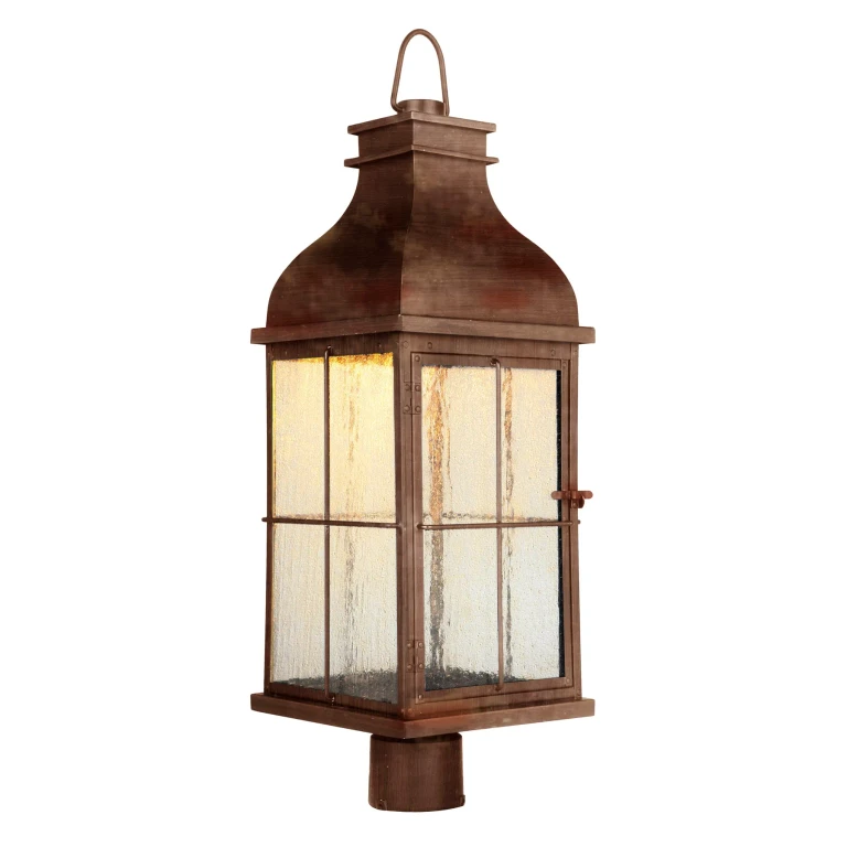 Craftmade Vincent 27" Outdoor Post Light in Weathered Copper