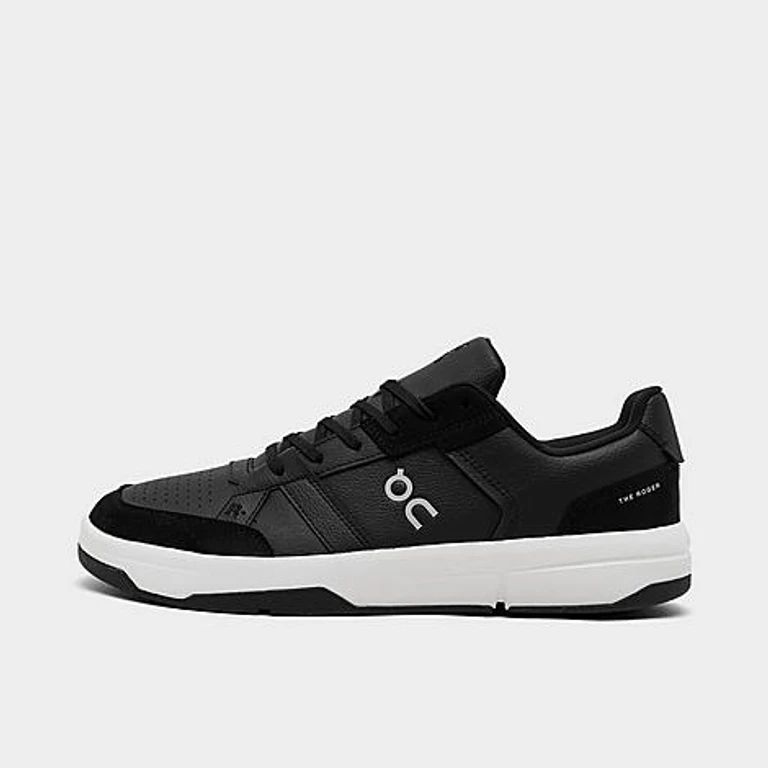 On Men's THE ROGER Clubhouse Pro Casual Shoes in Black/White Size: 7.5
