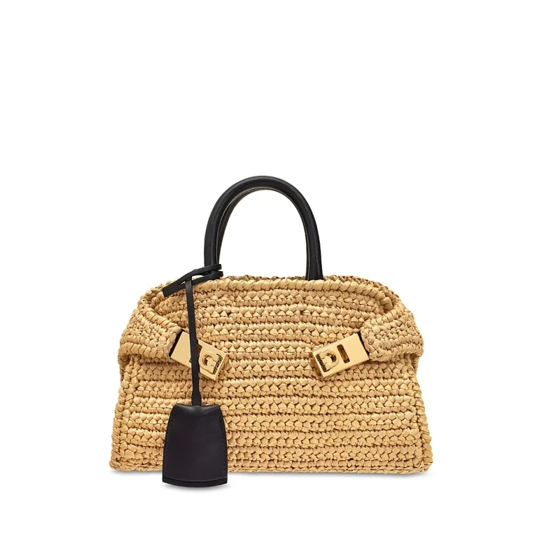 Ferragamo Mini Woven Hug Bag