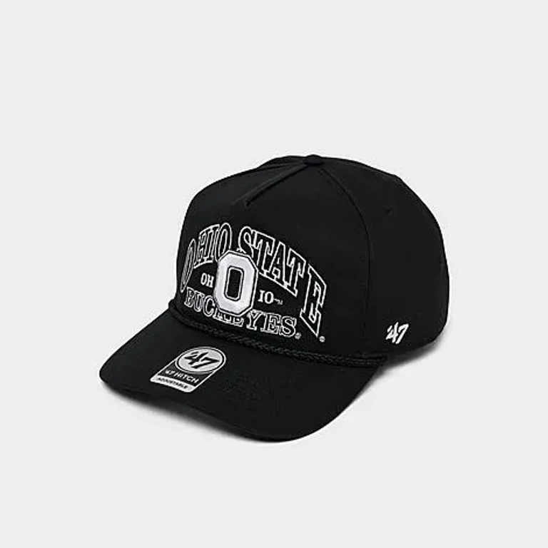47 Brand '47 Ohio State Buckeyes HITCH Snapback Hat in Black
