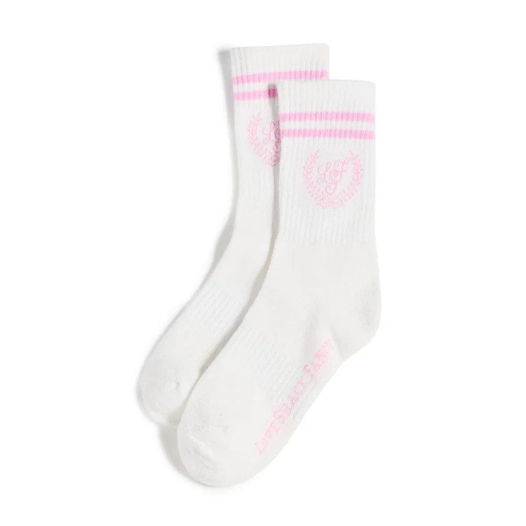 LoveShackFancy Lowell Socks White S/M