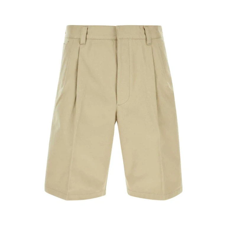 Prada Pleated Knee-length Shorts