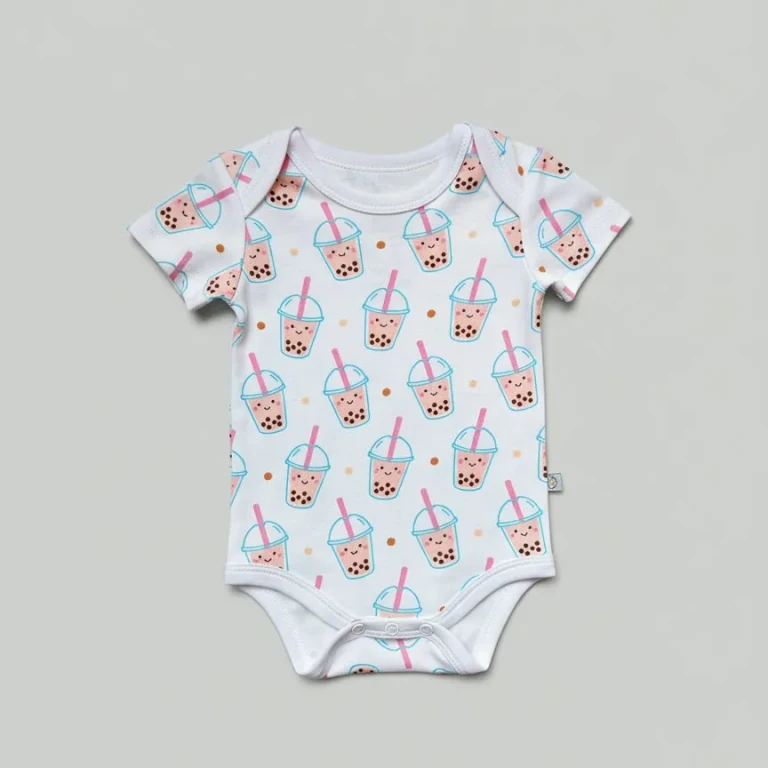 Organic Cotton Baby Onesie - Boba - 0