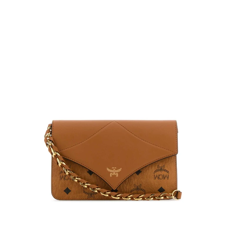 MCM Printed Canvas Diamond Crossbody Bag