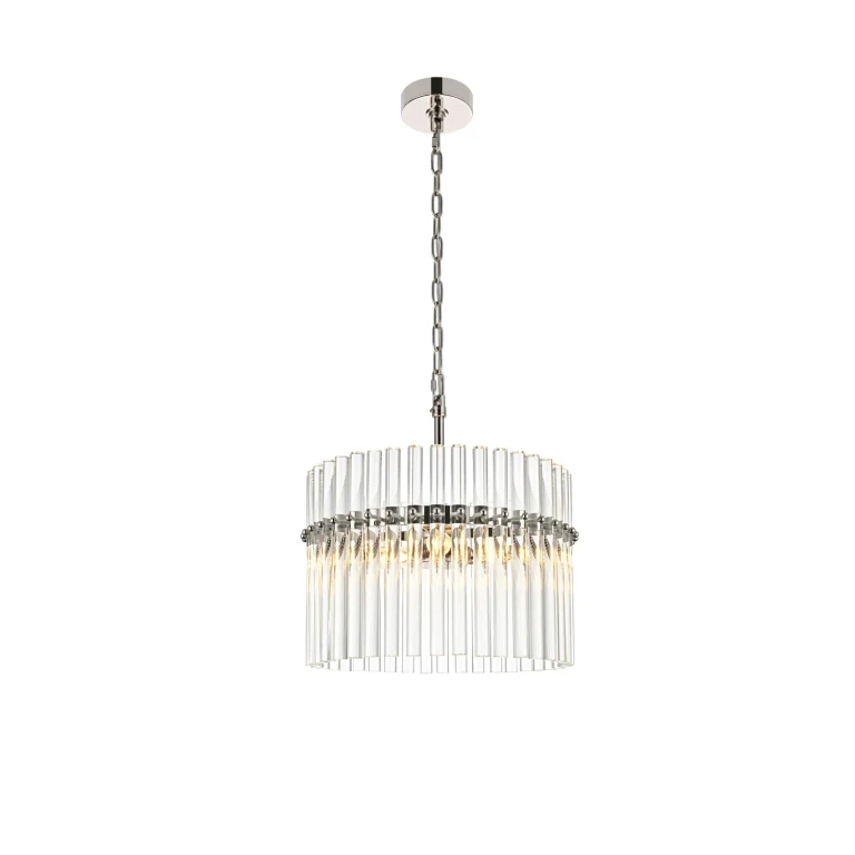 Polished Nickel Chandelier from the Paulina Collection