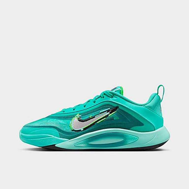 Nike Big Kids A'One A'ja Wilson Basketball Shoes in Bleached Turquoise/Washed Teal/Geode Teal Size: 1.0