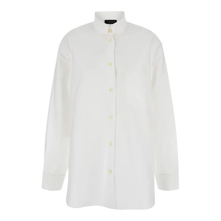 The Andamane White Shirt With Buttons In Cotton Blend Woman