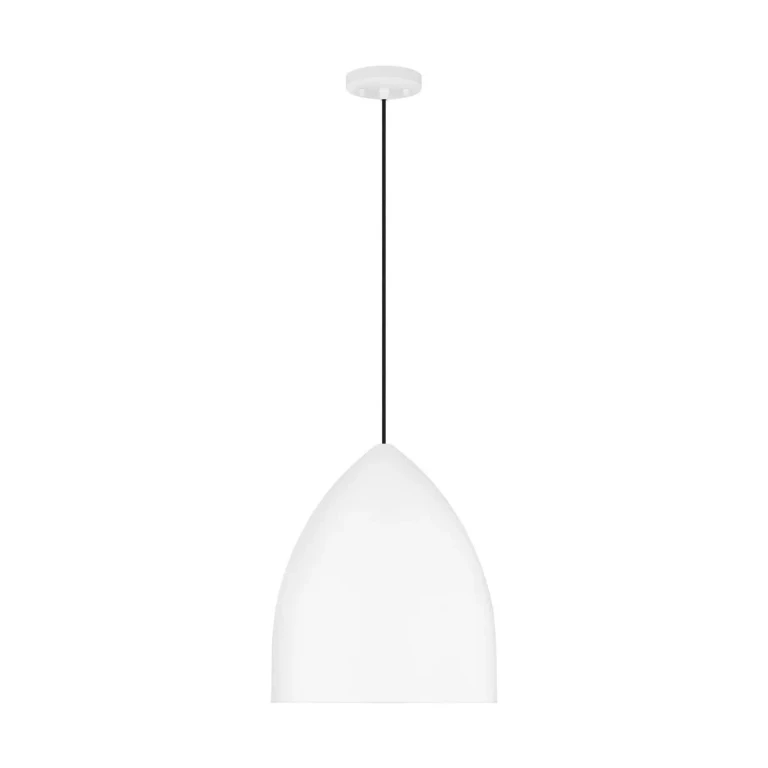 Matte White Pendant from the Huron Collection