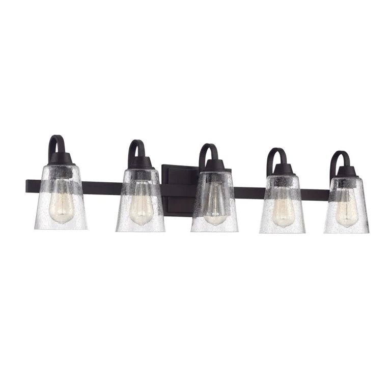 Grace 5-Light Bathroom Vanity Light in Espresso