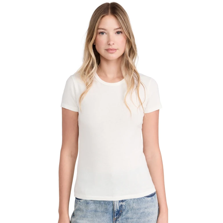 SLVRLAKE Simple Tee Natural White M