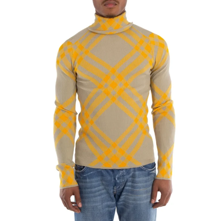 Burberry Checked Wool-Blend Jumper