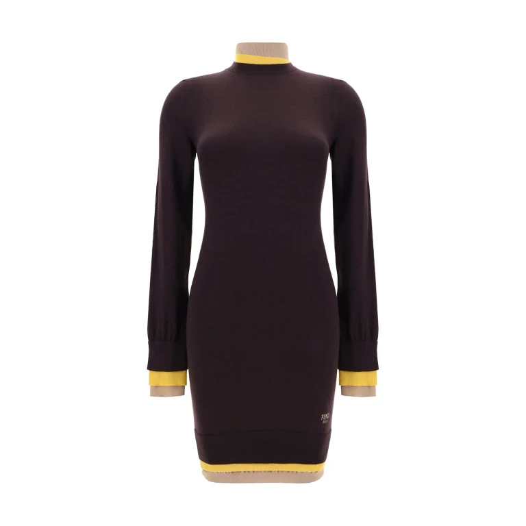 Fendi Mini Wool Dress