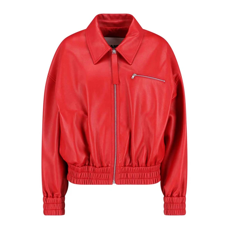 Jil Sander Bomber - Rouge