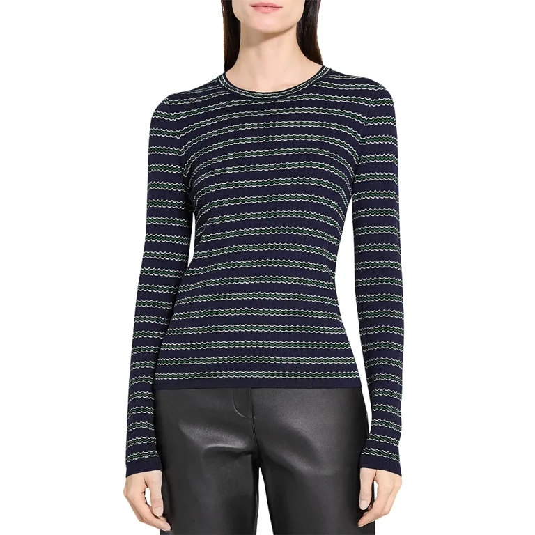Theory Stripe Wool Top