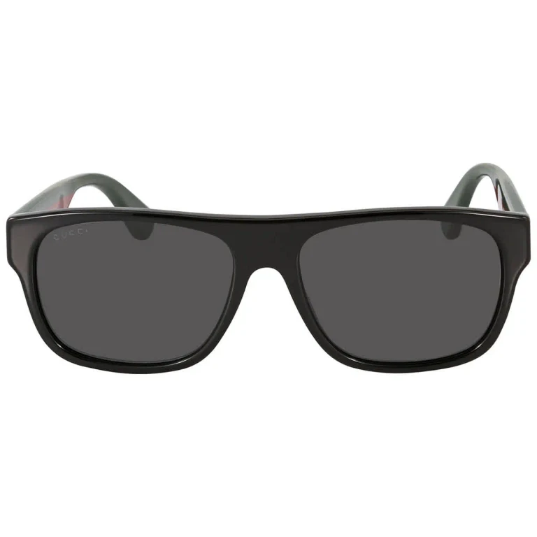 Gucci Grey Square Mens Sunglasses GG0341S 001 56