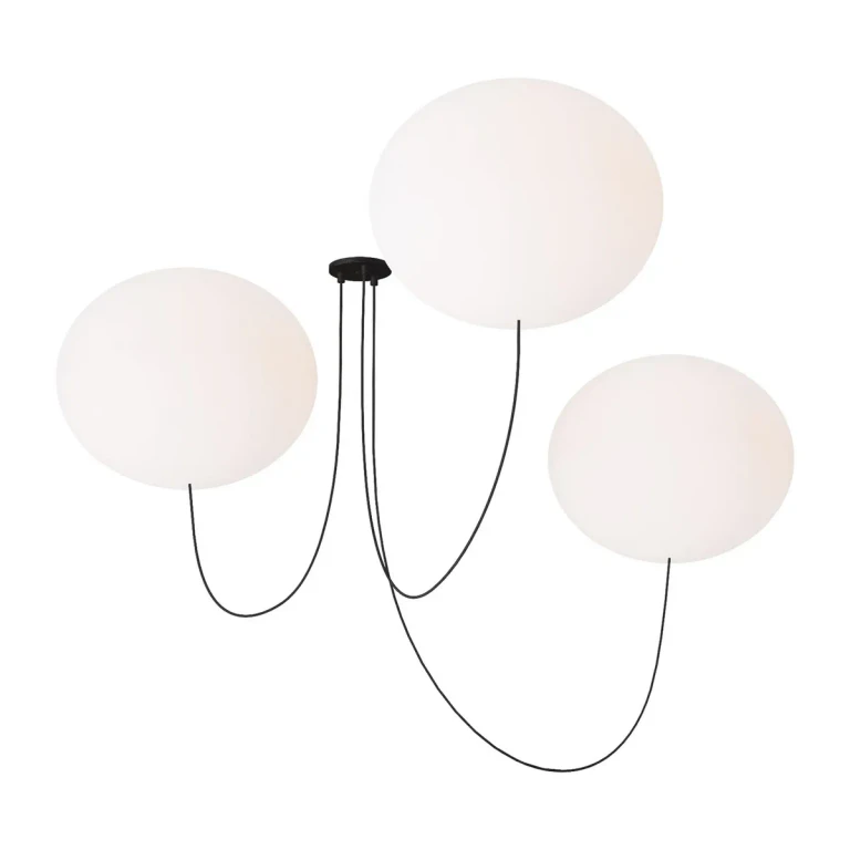 Matte Black LED Chandelier from the Helium Collection