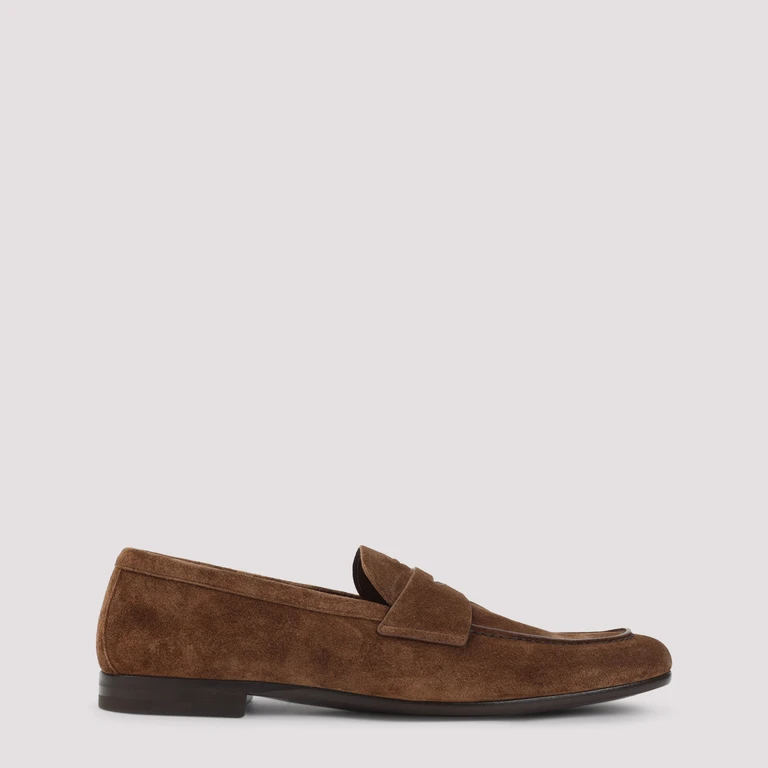 Prada Calf Leather Loafers Brown - Men