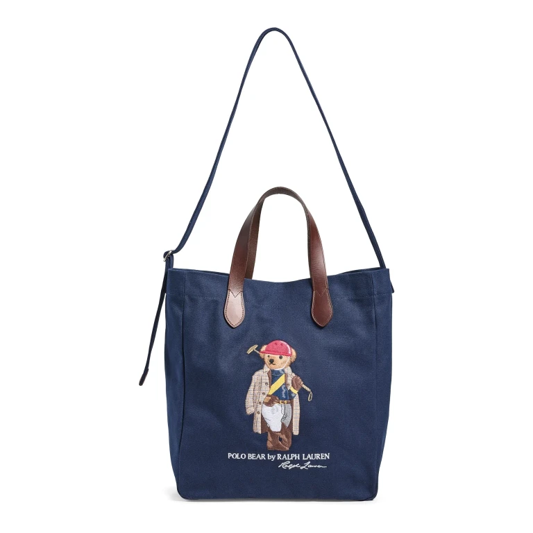 Polo Ralph Lauren Polo Bear Canvas Shopper Tote Newport Navy One Size