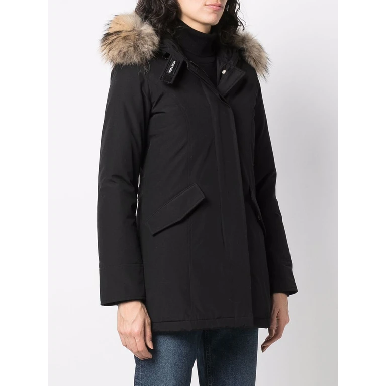 Woolrich Coats Black Cotton Polyamide - Women