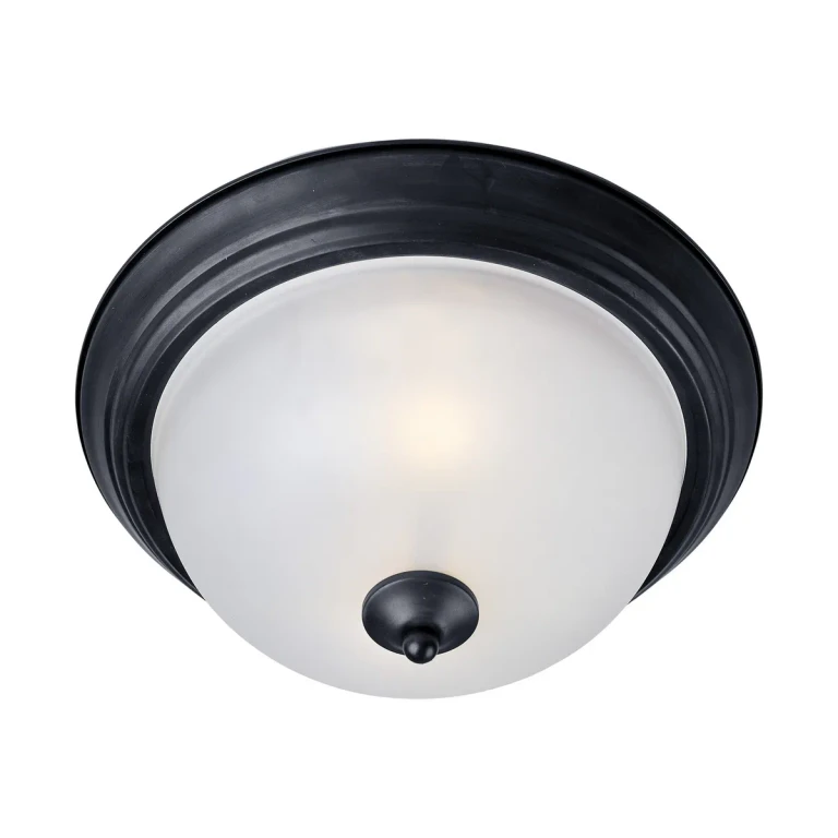 Black Three Light Flush Mount from the Essentials - 584x Collection