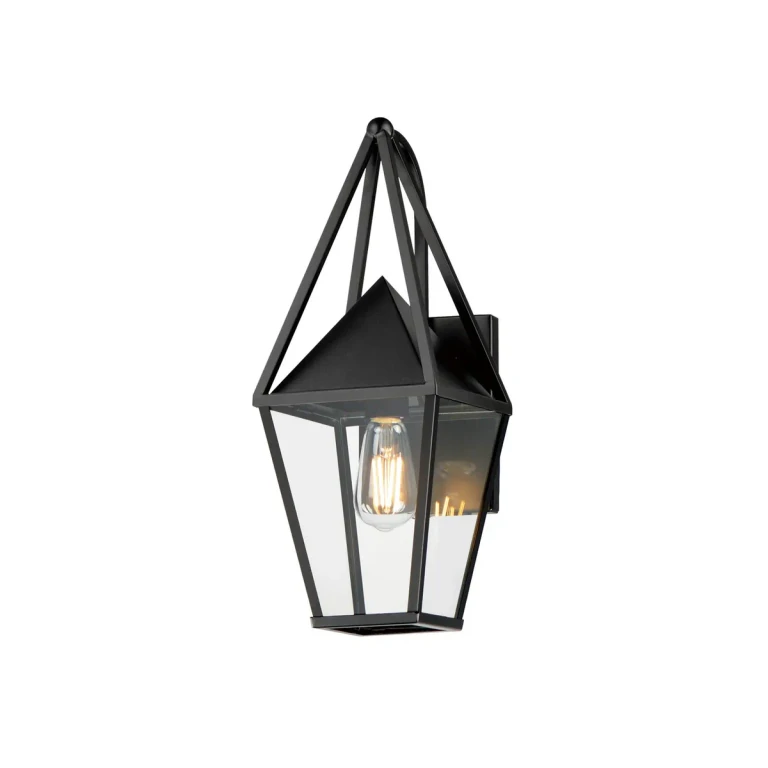 Black Outdoor Wall Sconce from the Bavaria Collection