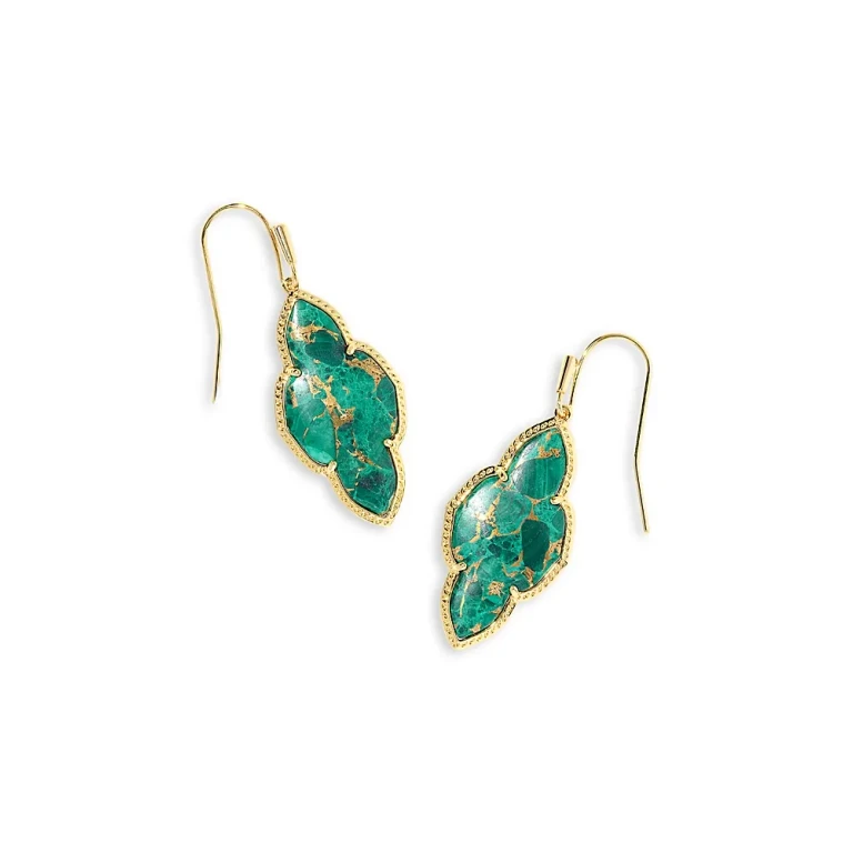 Kendra Scott Abbie Malachite Drop Earrings