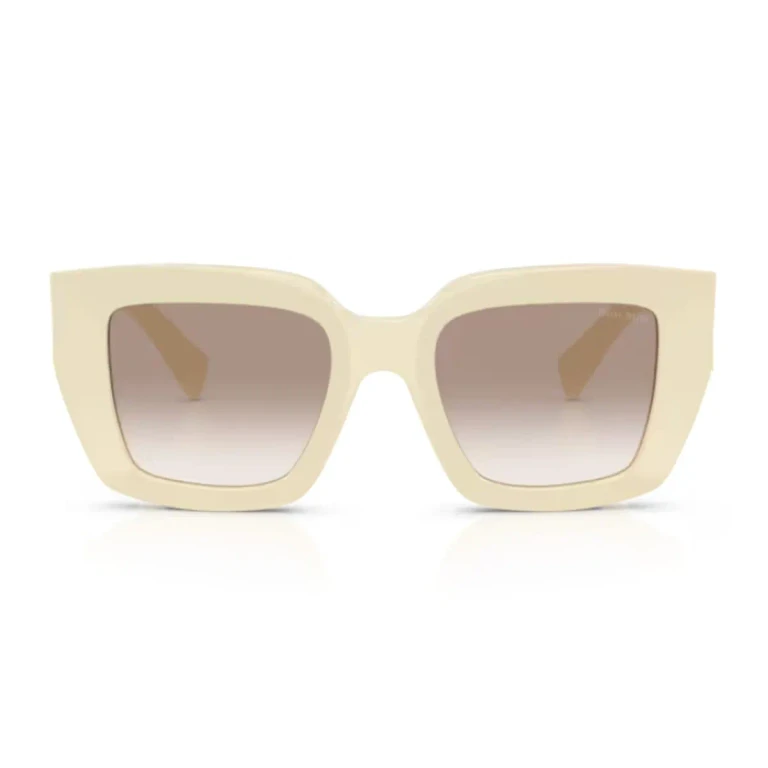 Miu Miu 0mu B05s Miu Glimpse 21d90l Bianco Latte Sunglasses