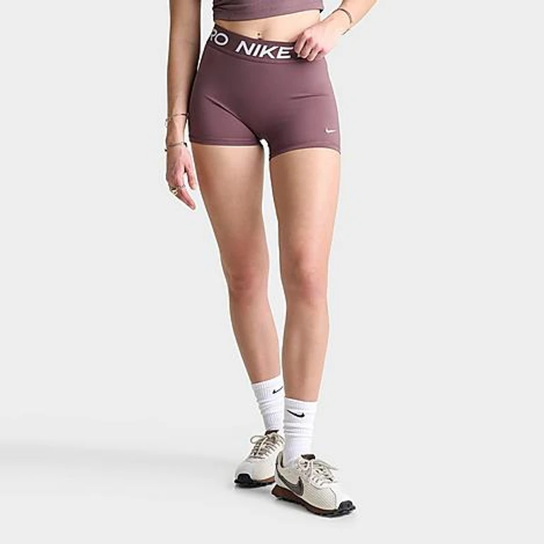 Nike Women's Pro Mid-Rise 3" Biker Shorts in Tattoo/White Size: XS