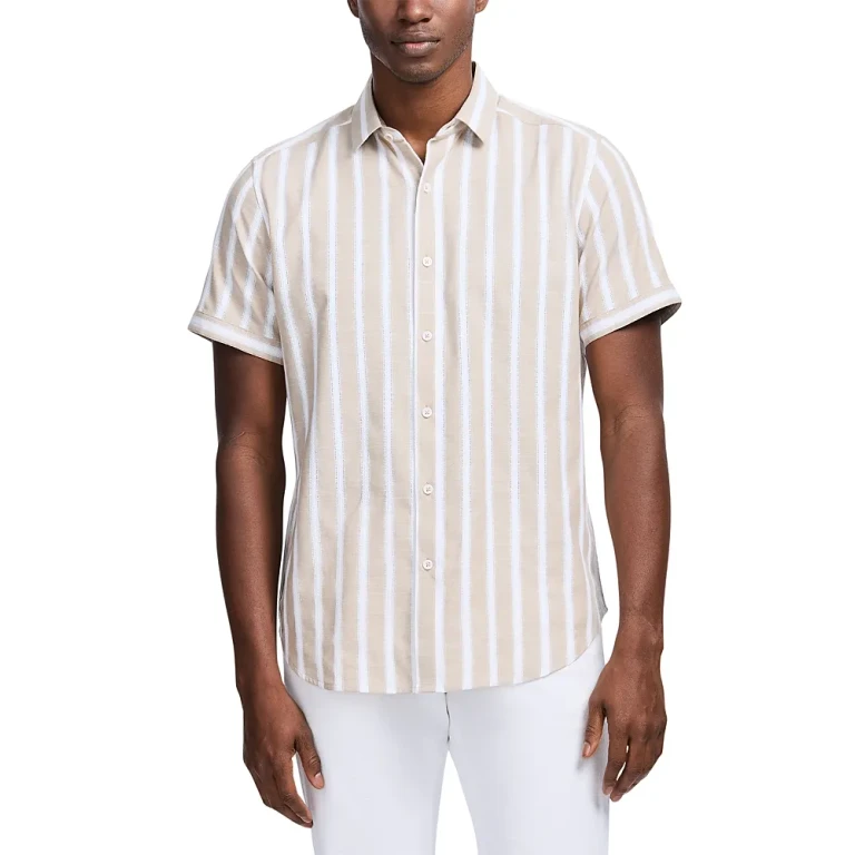 Robert Graham Preston Stripe Short Sleeve Woven Shirt