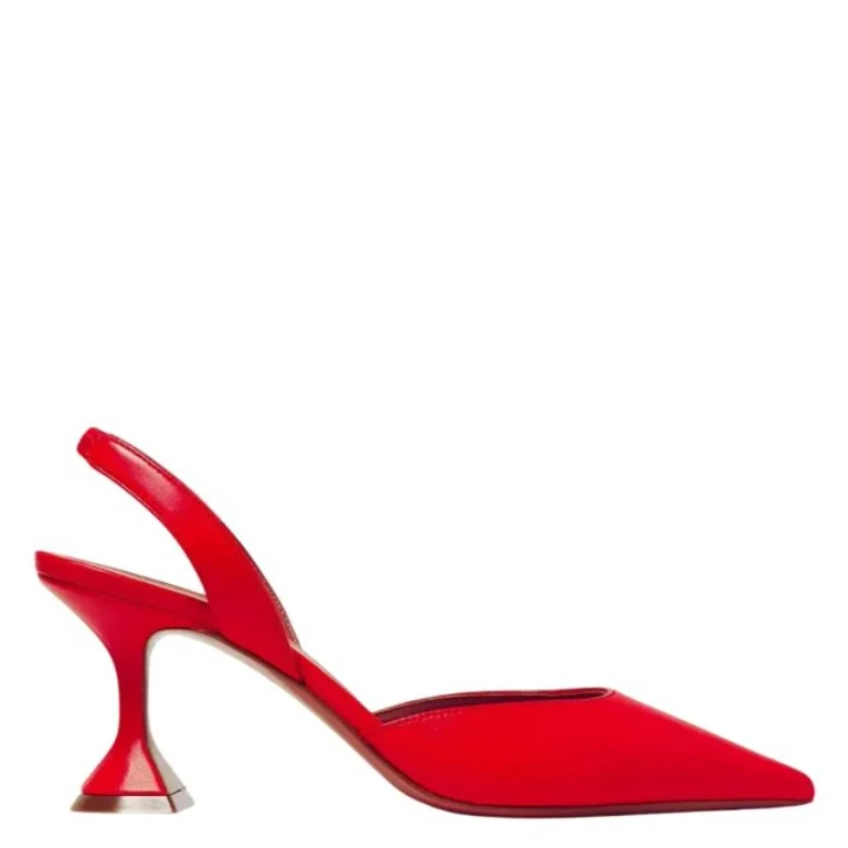 Amina Muaddi Holli Nappa Slingback Pumps