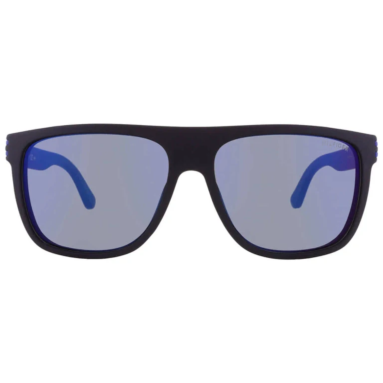 Tommy Hilfiger Grey Blue Mirror Square Mens Sunglasses TH 1277/S 0FB1/23 57