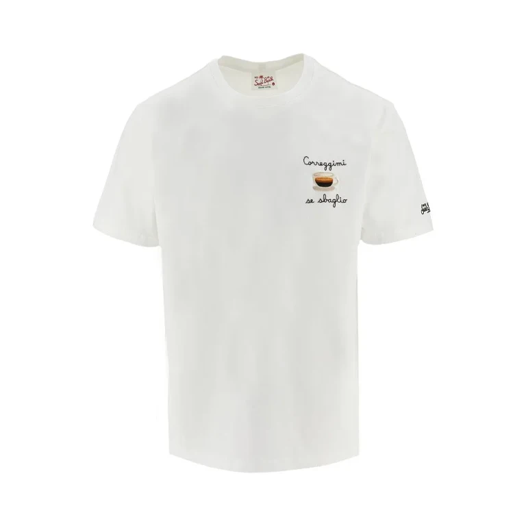 SAINT BARTH 'Correggimi se sbaglio' embroidery T-shirt Man M