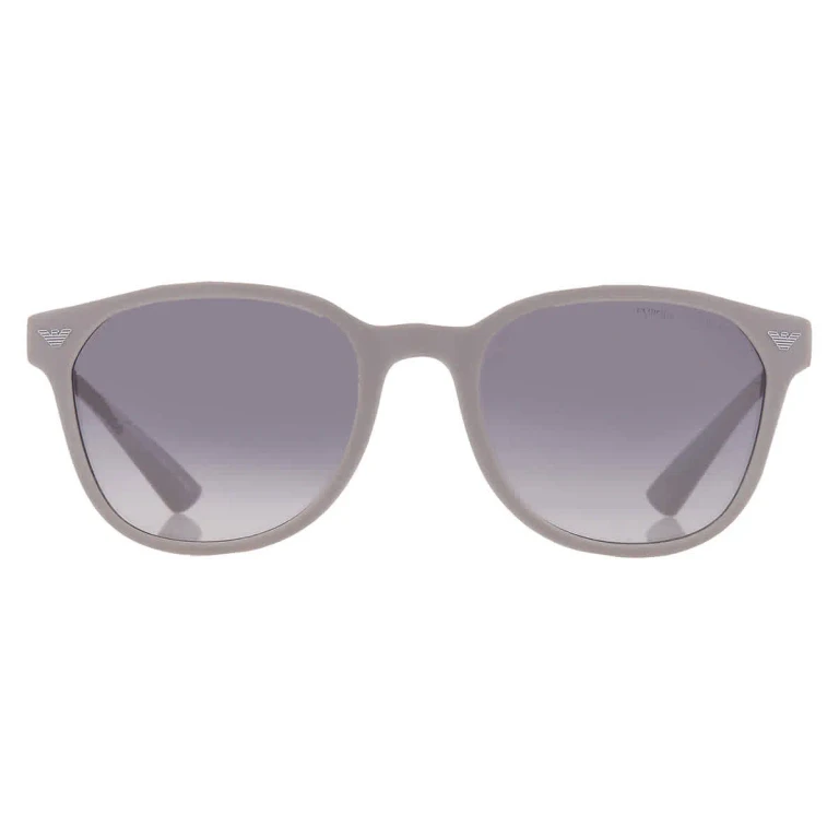 Emporio Armani Grey Gradient Oval Mens Sunglasses EA4225U 610087 53