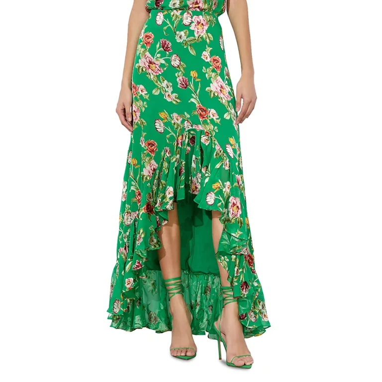 Alice and Oliva Soraya Faux Wrap Skirt