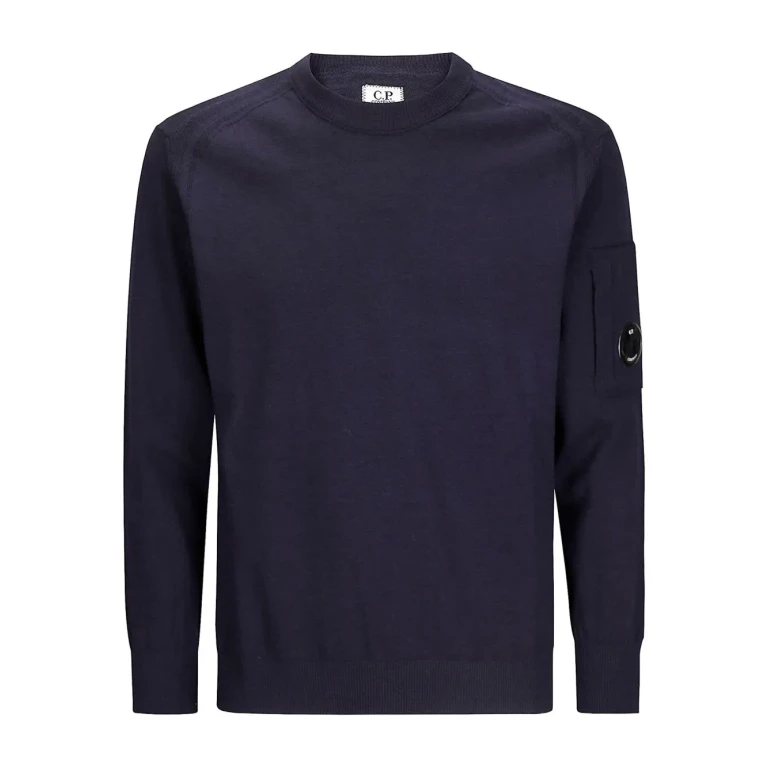 C. P. Company Pull Col Rond - Bleu