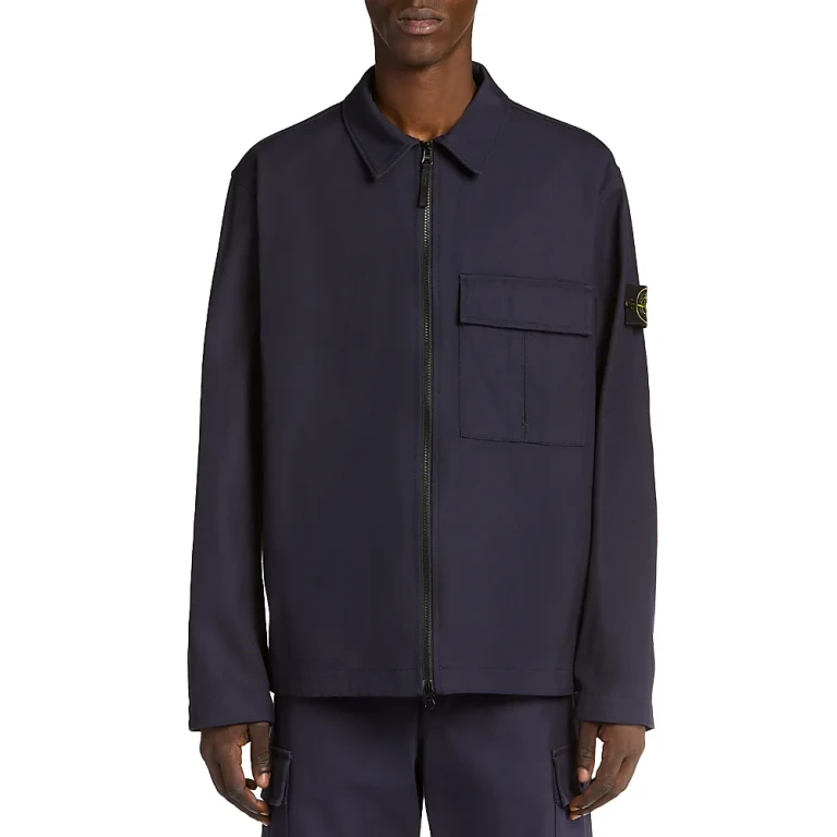 Stone Island Zip Front Shirt Jacket