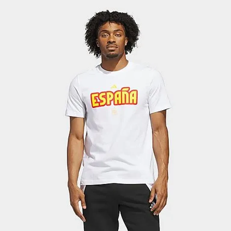 adidas Men's FIFA World Cup 2026 Spain Home T-Shirt in White Size: XS
