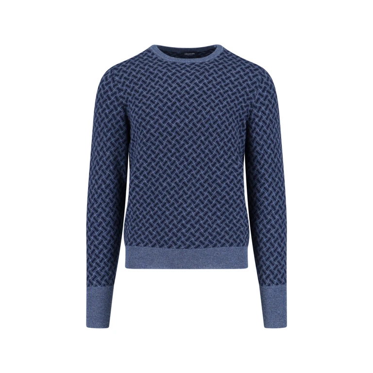 Drumohr Sweaters Blue Cashmere - Men