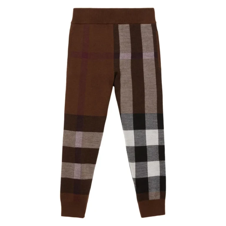 Burberry Kids Check-Pattern Wool Trousers