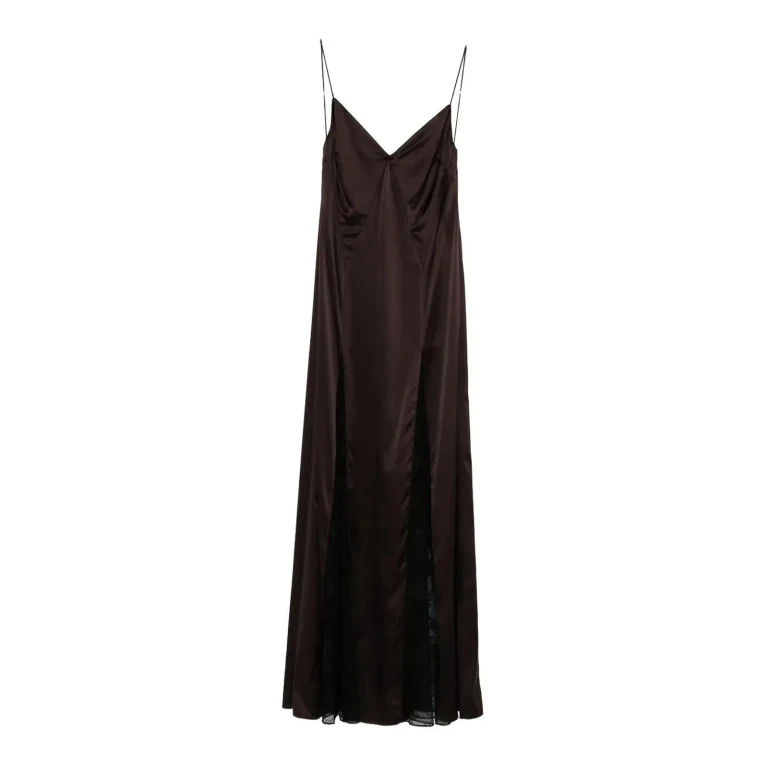 Staud Robe De Soirée - Marron Foncé