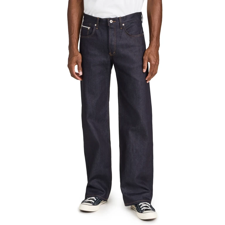 Naked & Famous Denim Strong Guy Nightshade Stretch Selvedge Jeans Indigo 33