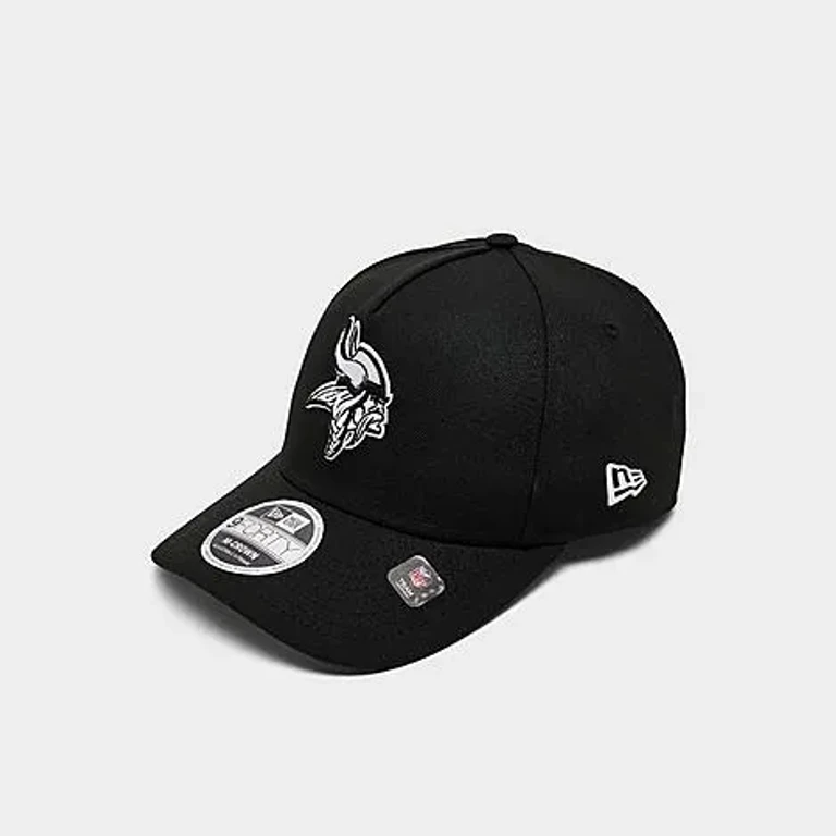 Minnesota Vikings NFL 9FORTY A-Frame Snapback Hat in Black/White