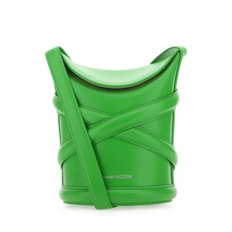 The Curve Bucket Bag grasgroen