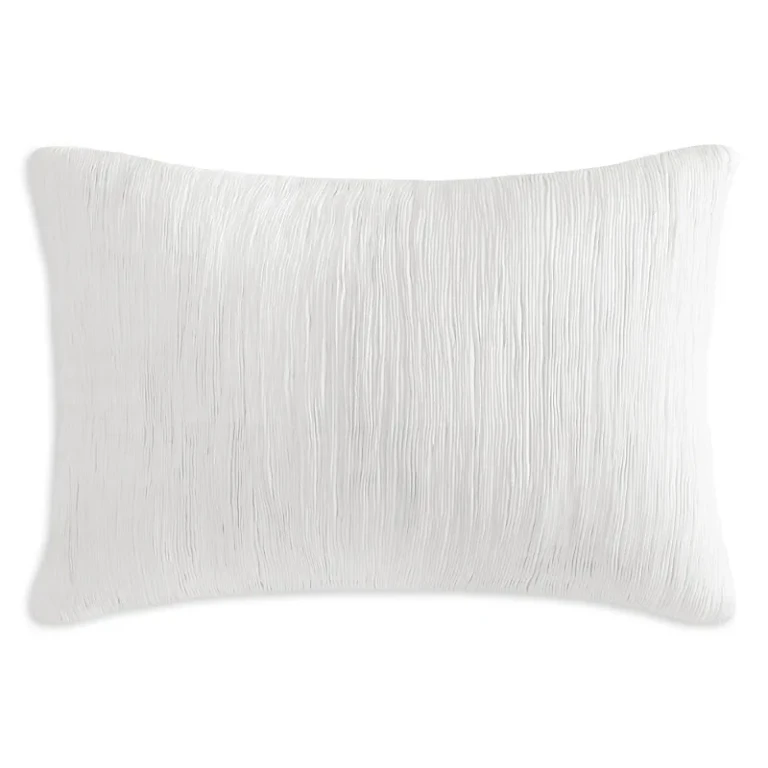 Donna Karan Evolution Pleated Textured Decorative Pillow, 14x 20