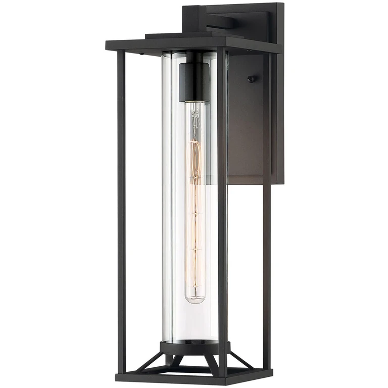 Trescott 20" Outdoor Wall Light in Black