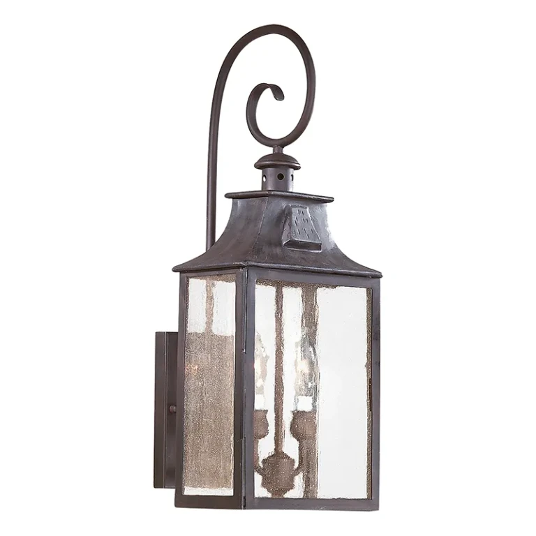 Troy Newton 2-Light 23" Outdoor Wall Light in Old Bronze