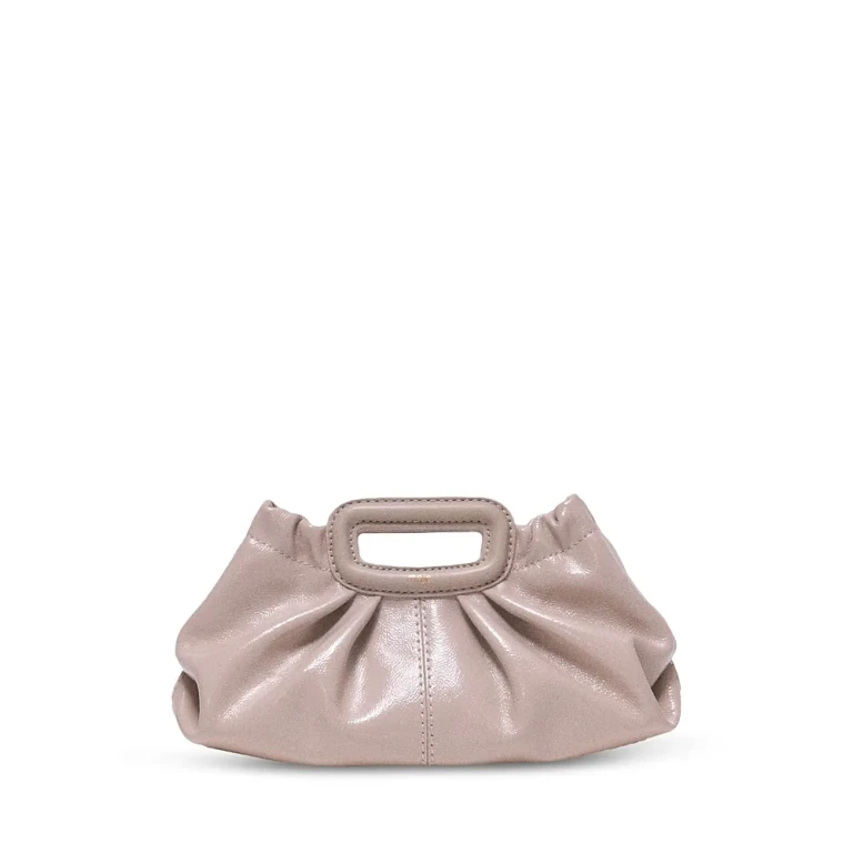 Maje Mini Leather Clutch
