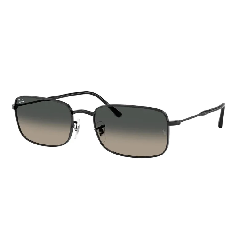Ray Ban Grey Gradient Rectangular Unisex Sunglasses RB3746 002/71 56